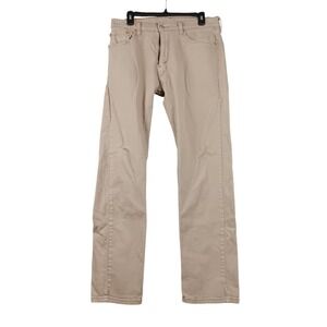 Levi's 505 Regular Fit Men's Jeans W33 L32 Beige Casual Everyday‎ Pants